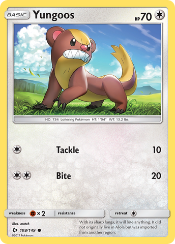 Yungoos (109/149) [Sun & Moon: Base Set] - The Mythic Store | 24h Order Processing