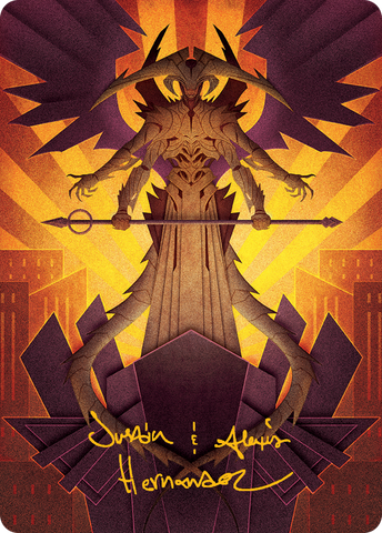 Atraxa, Praetors' Voice Art Card (Gold-Stamped Signature) [March of the Machine Art Series] - The Mythic Store | 24h Order Processing
