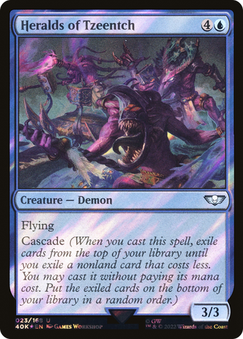 Heralds of Tzeentch (Surge Foil) [Warhammer 40,000] - The Mythic Store | 24h Order Processing