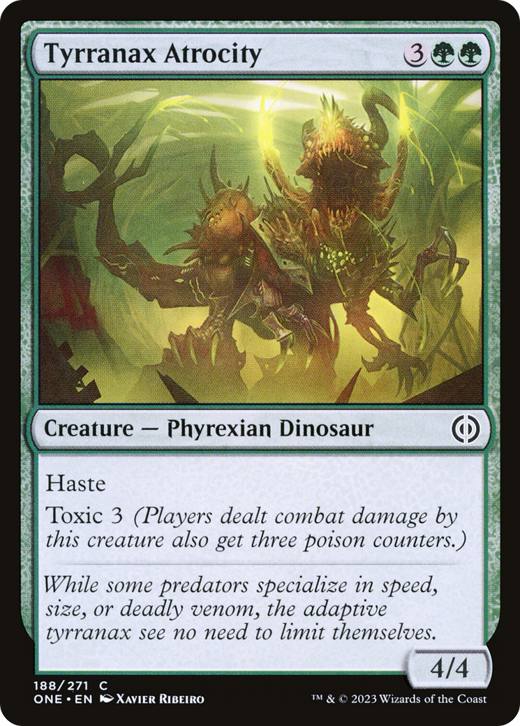 Tyrranax Atrocity [Phyrexia: All Will Be One] - The Mythic Store | 24h Order Processing