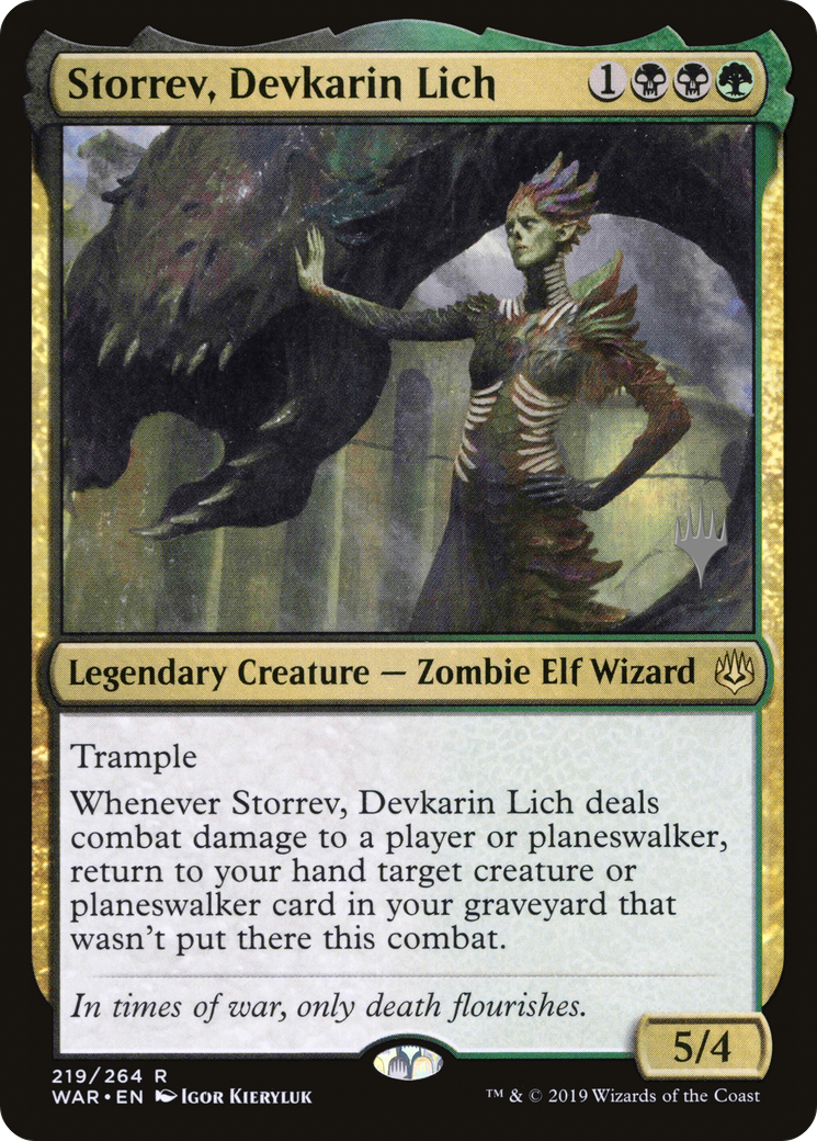 Storrev, Devkarin Lich (Promo Pack) [War of the Spark Promos] - The Mythic Store | 24h Order Processing