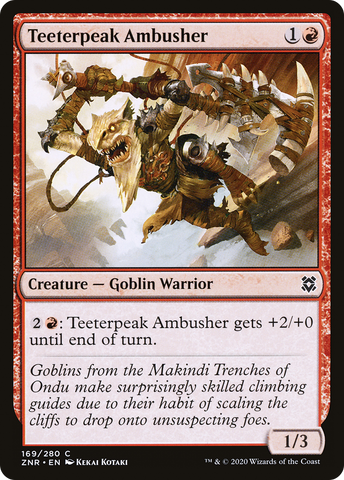 Teeterpeak Ambusher [Zendikar Rising] - The Mythic Store | 24h Order Processing