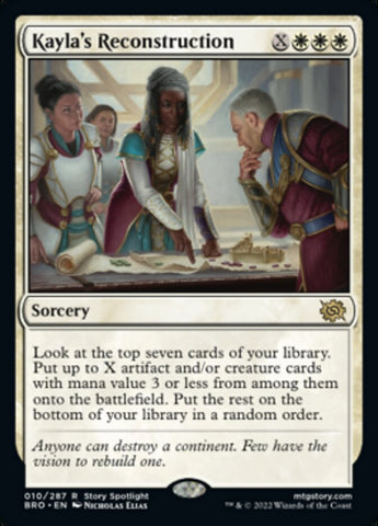 Kayla's Reconstruction (Promo Pack) [The Brothers' War Promos] - The Mythic Store | 24h Order Processing