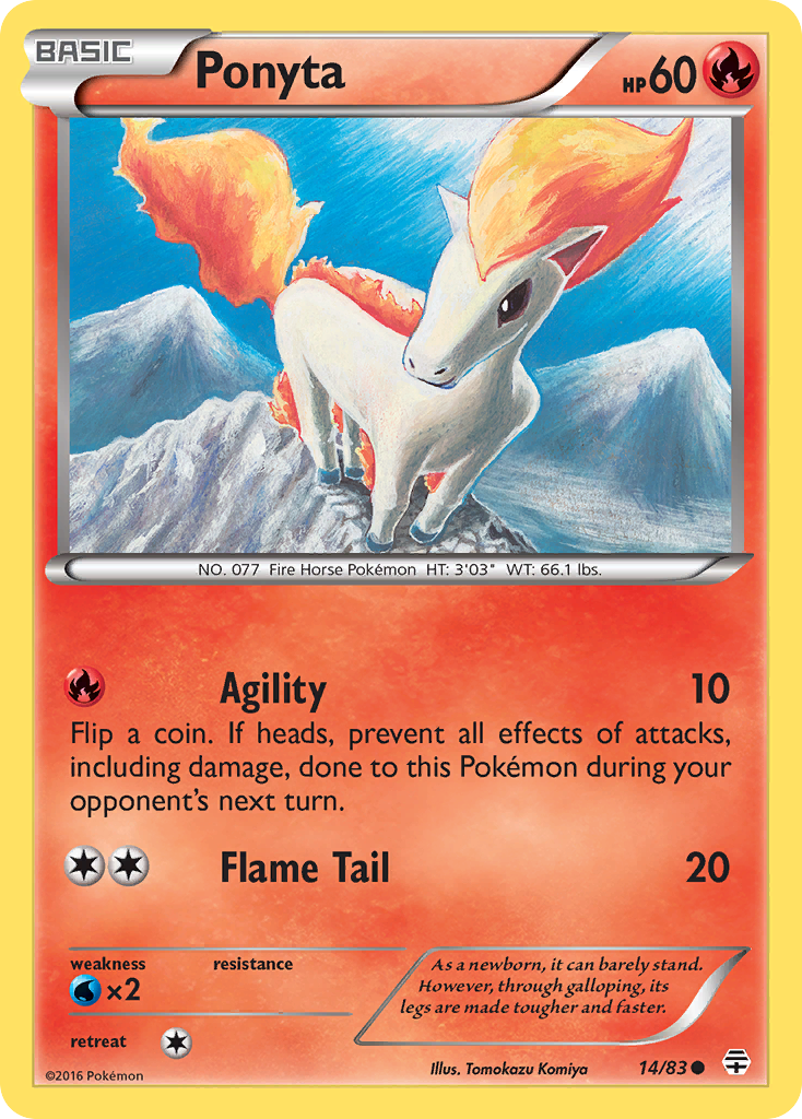 Ponyta (14/83) [XY: Generations] - The Mythic Store | 24h Order Processing