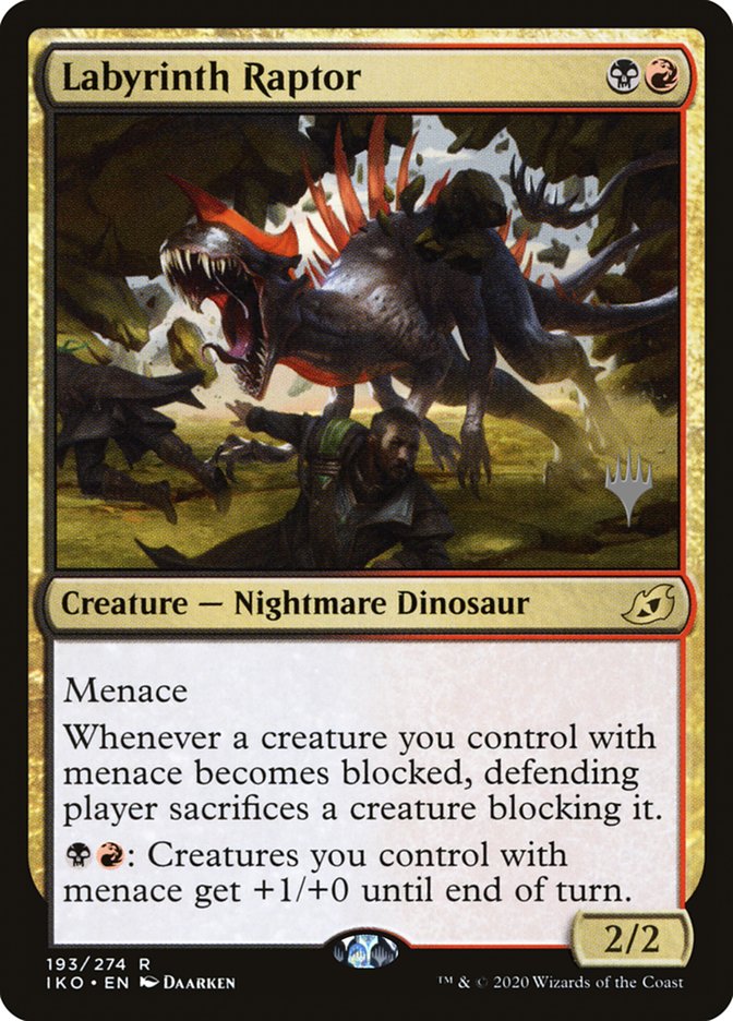 Labyrinth Raptor (Promo Pack) [Ikoria: Lair of Behemoths Promos] - The Mythic Store | 24h Order Processing