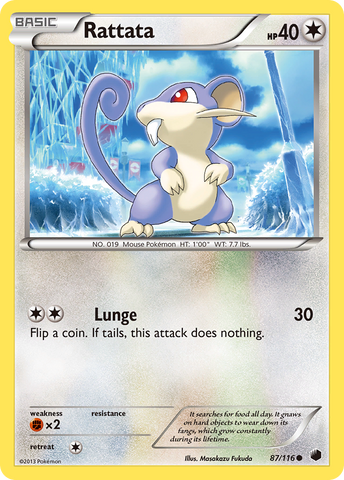 Rattata (87/116) [Black & White: Plasma Freeze] - The Mythic Store | 24h Order Processing