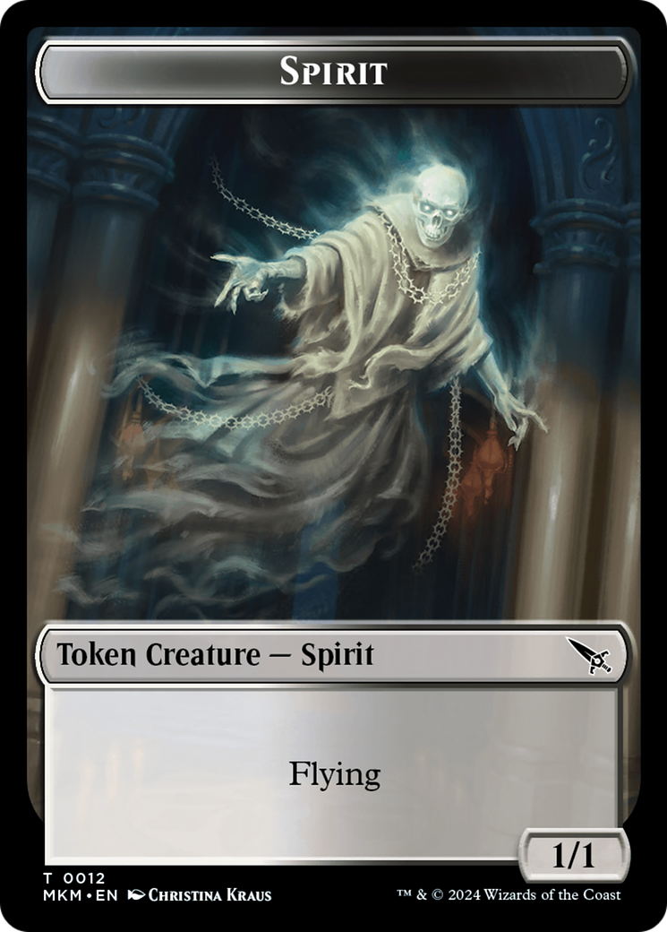 Spirit Token [Murders at Karlov Manor Tokens] - The Mythic Store | 24h Order Processing