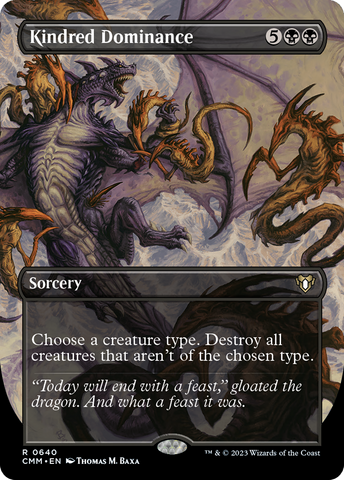 Kindred Dominance (Borderless Alternate Art) [Commander Masters] - The Mythic Store | 24h Order Processing