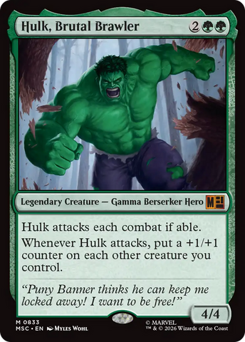 Hulk, Brutal Brawler [Marvel Super Heroes Commander] - The Mythic Store | 24h Order Processing