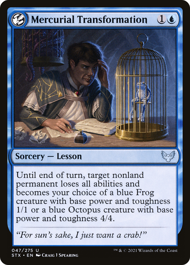 Mercurial Transformation [Strixhaven: School of Mages] - The Mythic Store | 24h Order Processing