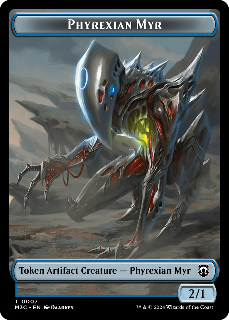 Phyrexian Myr // Servo Double-Sided Token [Modern Horizons 3 Commander Tokens] - The Mythic Store | 24h Order Processing