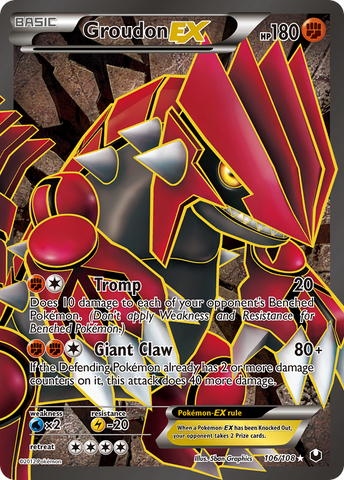 Groudon EX (106/108) [Black & White: Dark Explorers] - The Mythic Store | 24h Order Processing