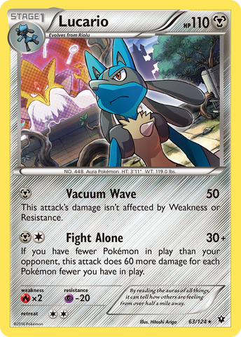 Lucario (63/124) (Cosmos Holo) [XY: Fates Collide] - The Mythic Store | 24h Order Processing