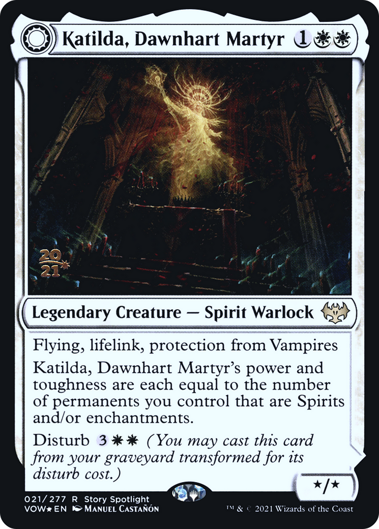 Katilda, Dawnhart Martyr // Katilda's Rising Dawn [Innistrad: Crimson Vow Prerelease Promos] - The Mythic Store | 24h Order Processing