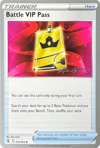 Battle VIP Pass (225/264) (The Shape of Mew - Andre Chiasson) [World Championships 2022] - The Mythic Store | 24h Order Processing