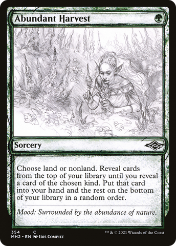 Abundant Harvest (Sketch) [Modern Horizons 2] - The Mythic Store | 24h Order Processing