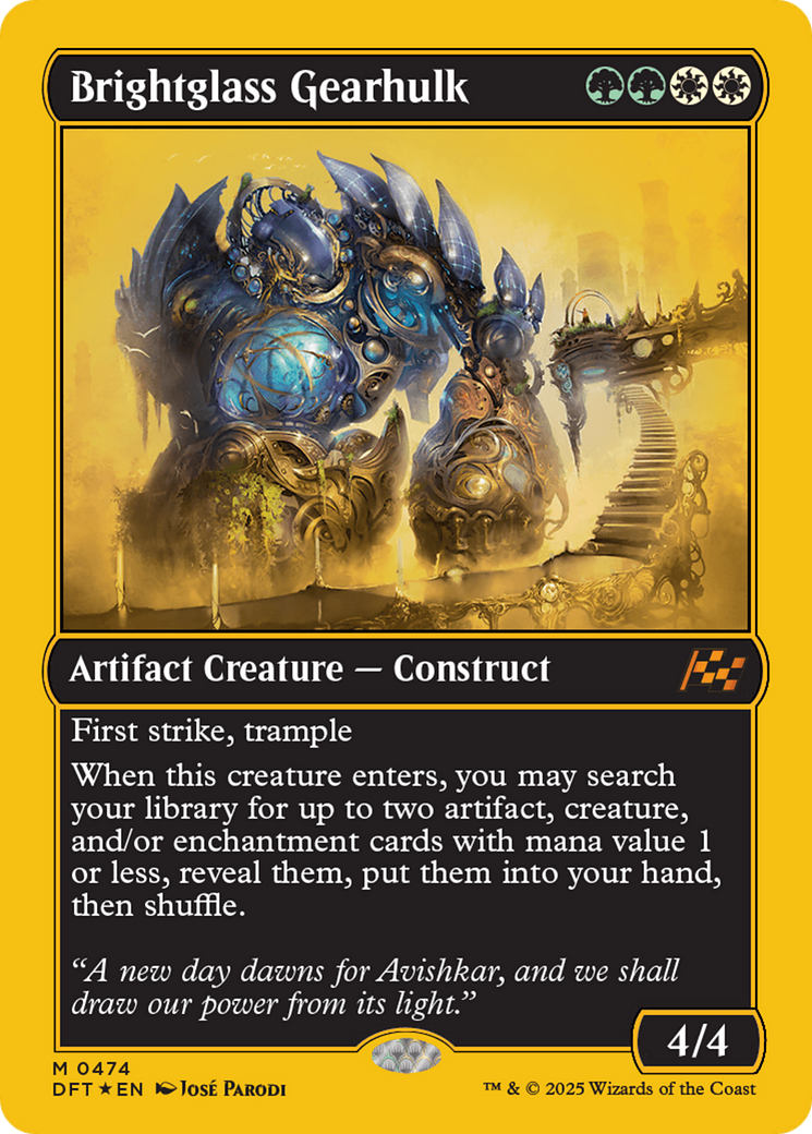 Brightglass Gearhulk (First-Place Foil) [Aetherdrift] - The Mythic Store | 24h Order Processing