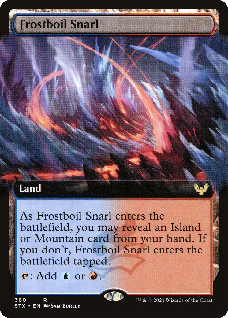 Frostboil Snarl (Extended Art) [Strixhaven: School of Mages] - The Mythic Store | 24h Order Processing