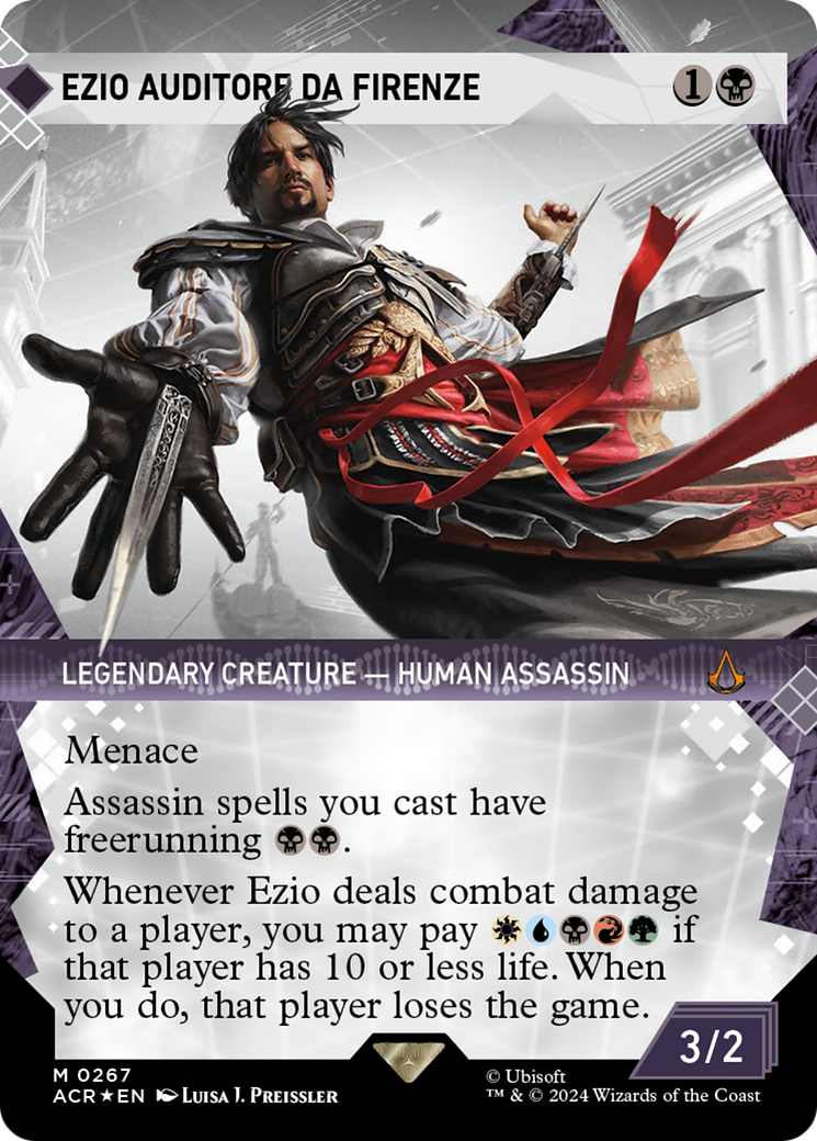 Ezio Auditore da Firenze (Showcase) (Textured Foil) [Assassin's Creed] - The Mythic Store | 24h Order Processing