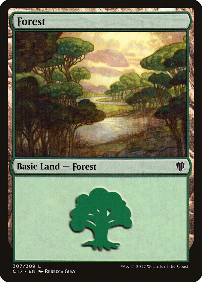 Forest (307) [Commander 2017] - The Mythic Store | 24h Order Processing