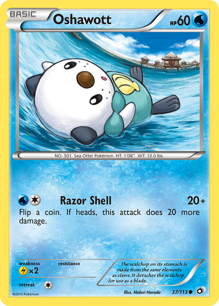 Oshawott (37/113) [Black & White: Legendary Treasures] - The Mythic Store | 24h Order Processing
