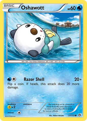 Oshawott (37/113) [Black & White: Legendary Treasures] - The Mythic Store | 24h Order Processing