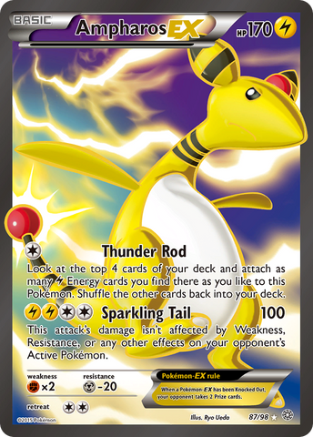Ampharos EX (87/98) [XY: Ancient Origins] - The Mythic Store | 24h Order Processing