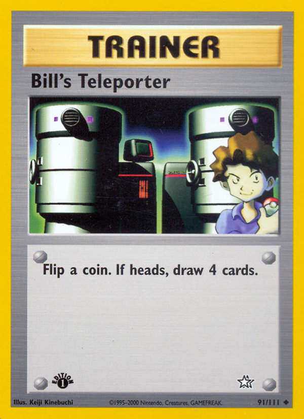 Bill's Teleporter (91/111) [Neo Genesis 1st Edition] - The Mythic Store | 24h Order Processing