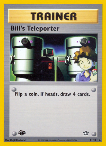Bill's Teleporter (91/111) [Neo Genesis 1st Edition] - The Mythic Store | 24h Order Processing