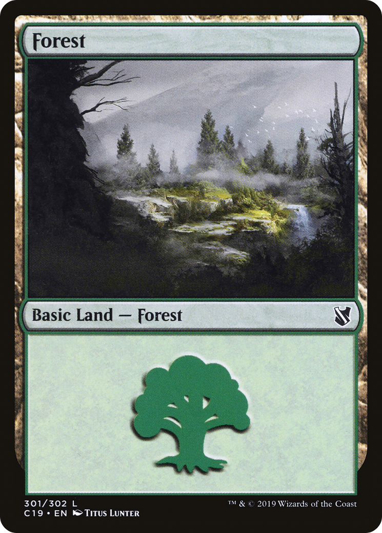 Forest (301) [Commander 2019] - The Mythic Store | 24h Order Processing