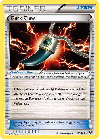 Dark Claw (92/108) [Black & White: Dark Explorers] - The Mythic Store | 24h Order Processing