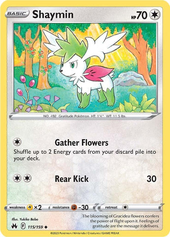 Shaymin (115/159) [Sword & Shield: Crown Zenith] - The Mythic Store | 24h Order Processing