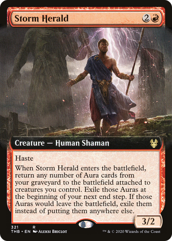Storm Herald (Extended Art) [Theros Beyond Death] - The Mythic Store | 24h Order Processing