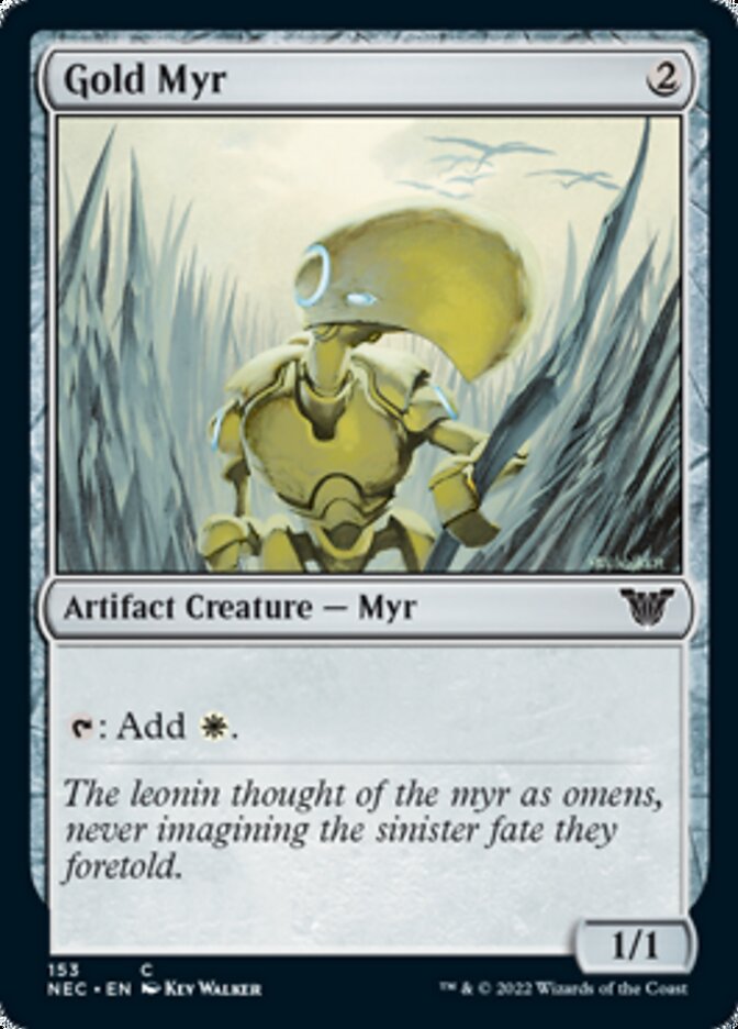 Gold Myr [Kamigawa: Neon Dynasty Commander] - The Mythic Store | 24h Order Processing