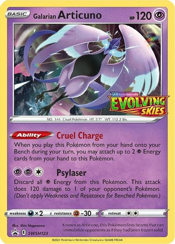 Galarian Articuno (SWSH123) (Prerelease Promo) [Sword & Shield: Black Star Promos] - The Mythic Store | 24h Order Processing