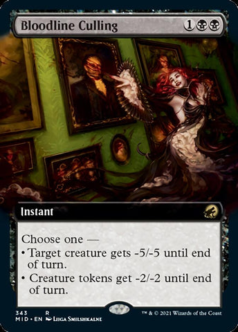 Bloodline Culling (Extended Art) [Innistrad: Midnight Hunt] - The Mythic Store | 24h Order Processing