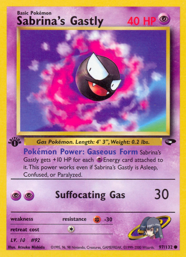 Sabrina's Gastly (97/132) [Gym Challenge 1st Edition] - The Mythic Store | 24h Order Processing