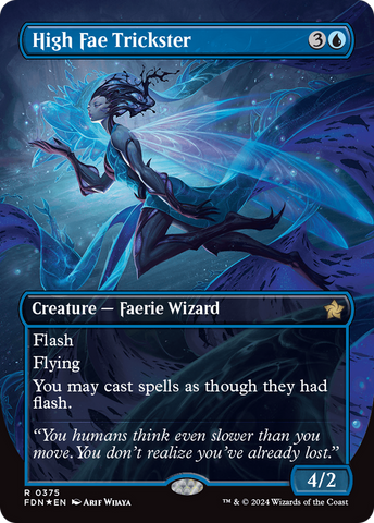 High Fae Trickster (Borderless) (Mana Foil) [Foundations] - The Mythic Store | 24h Order Processing