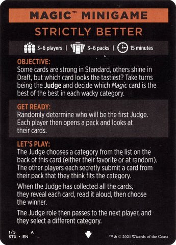 Strictly Better (Magic Minigame) [Strixhaven: School of Mages Minigame] - The Mythic Store | 24h Order Processing