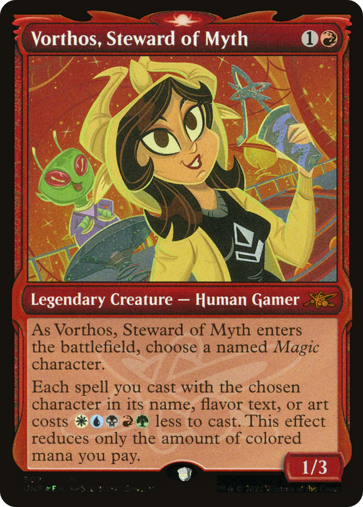 Vorthos, Steward of Myth (Showcase) (Galaxy Foil) [Unfinity] - The Mythic Store | 24h Order Processing