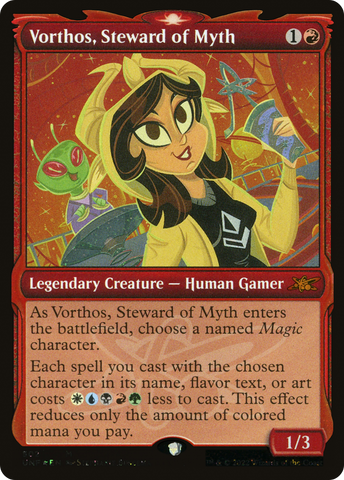 Vorthos, Steward of Myth (Showcase) (Galaxy Foil) [Unfinity] - The Mythic Store | 24h Order Processing