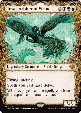 Teval, Arbiter of Virtue (Showcase) [Tarkir: Dragonstorm] - The Mythic Store | 24h Order Processing