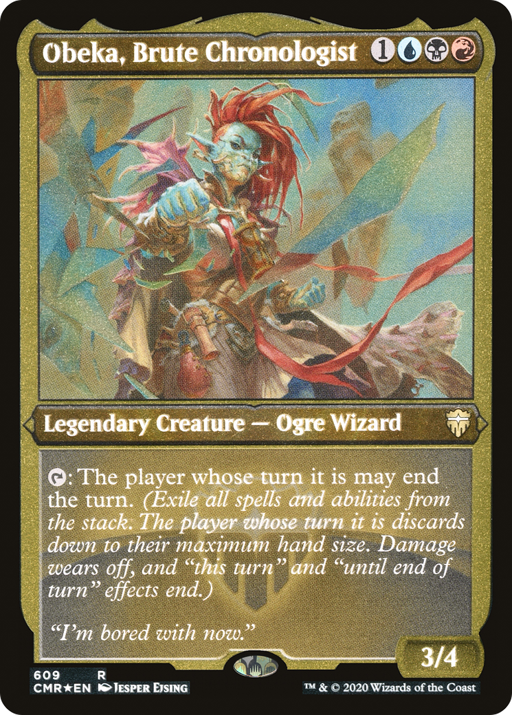Obeka, Brute Chronologist (Etched) [Commander Legends] - The Mythic Store | 24h Order Processing