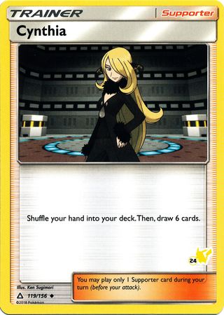 Cynthia (119/156) (Pikachu Stamp #24) [Battle Academy 2020] - The Mythic Store | 24h Order Processing