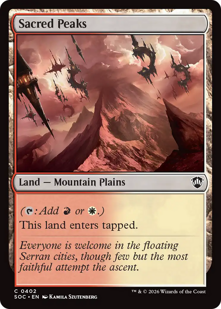 Sacred Peaks [Secrets of Strixhaven Commander] - The Mythic Store | 24h Order Processing