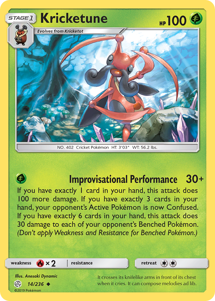 Kricketune (14/236) [Sun & Moon: Cosmic Eclipse] - The Mythic Store | 24h Order Processing