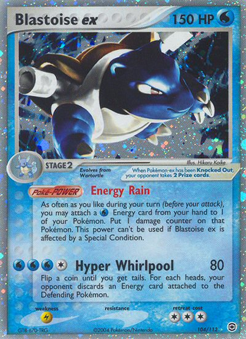Blastoise ex (104/112) [EX: FireRed & LeafGreen] - The Mythic Store | 24h Order Processing