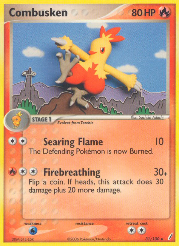 Combusken (31/100) [EX: Crystal Guardians] - The Mythic Store | 24h Order Processing