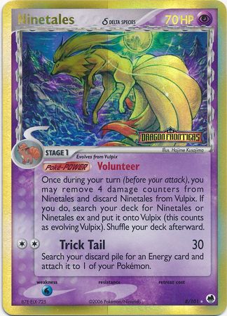 Ninetales (8/101) (Delta Species) (Stamped) [EX: Dragon Frontiers] - The Mythic Store | 24h Order Processing