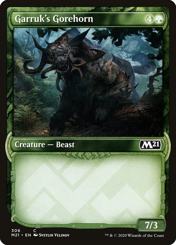 Garruk's Gorehorn (Showcase) [Core Set 2021] - The Mythic Store | 24h Order Processing